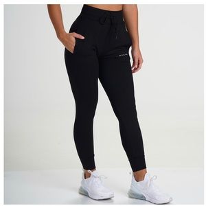 NVGTN Jet Black Joggers